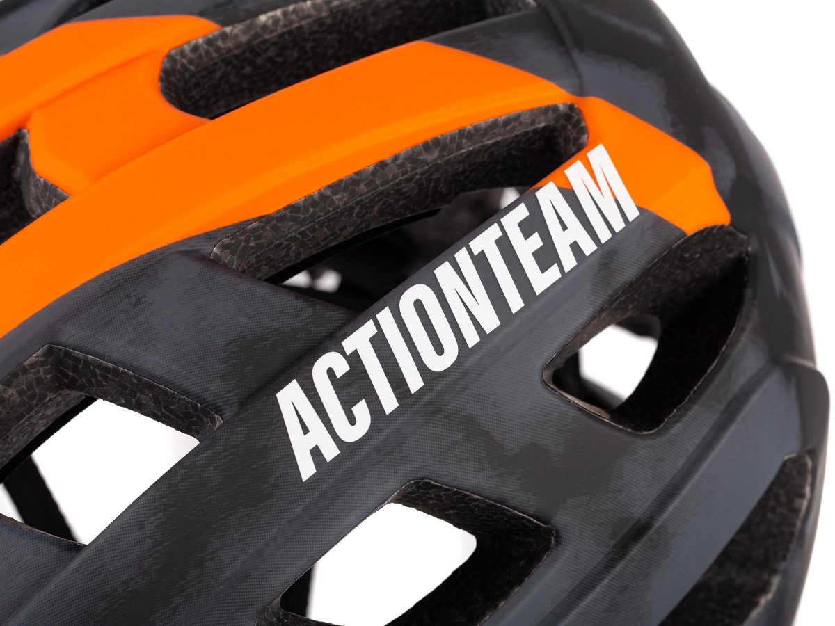 Cube Badger Helm X Actionteam grey-n-orange bei Fahrrad Hoblik, Fahrrad-Spezialist aus Brand-Erbisdorf seit 1988, online kaufen