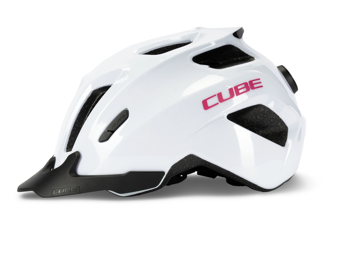 CUBE Helm FINK flashwhite´n´pink