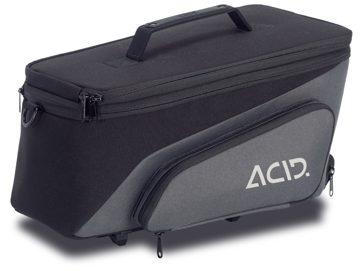 Acid Gepäckträgertasche City 8+7 RILink Schwarz / Grau bei Fahrrad Hoblik, Fahrrad-Spezialist aus Brand-Erbisdorf seit 1988, online kaufen Acid Gepäckträgertasche City 8+7 RILink Schwarz / Grau bei Fahrrad Hoblik, Fahrrad-Spezialist aus Brand-Erbisdorf seit 1988, online kaufen