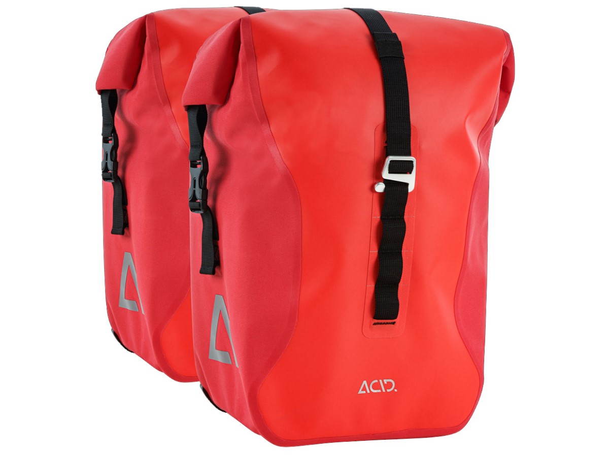 Acid Fahrradtasche TRAVLR Pro 20/2 flame´n´black bei Fahrrad Hoblik, Fahrrad-Spezialist aus Brand-Erbisdorf seit 1988, online kaufen