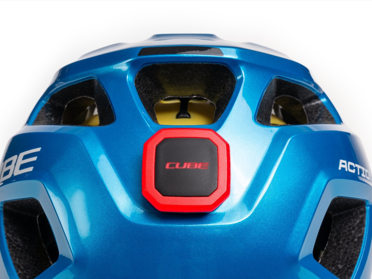 CUBE Helm LINOK X Actionteam topas blue