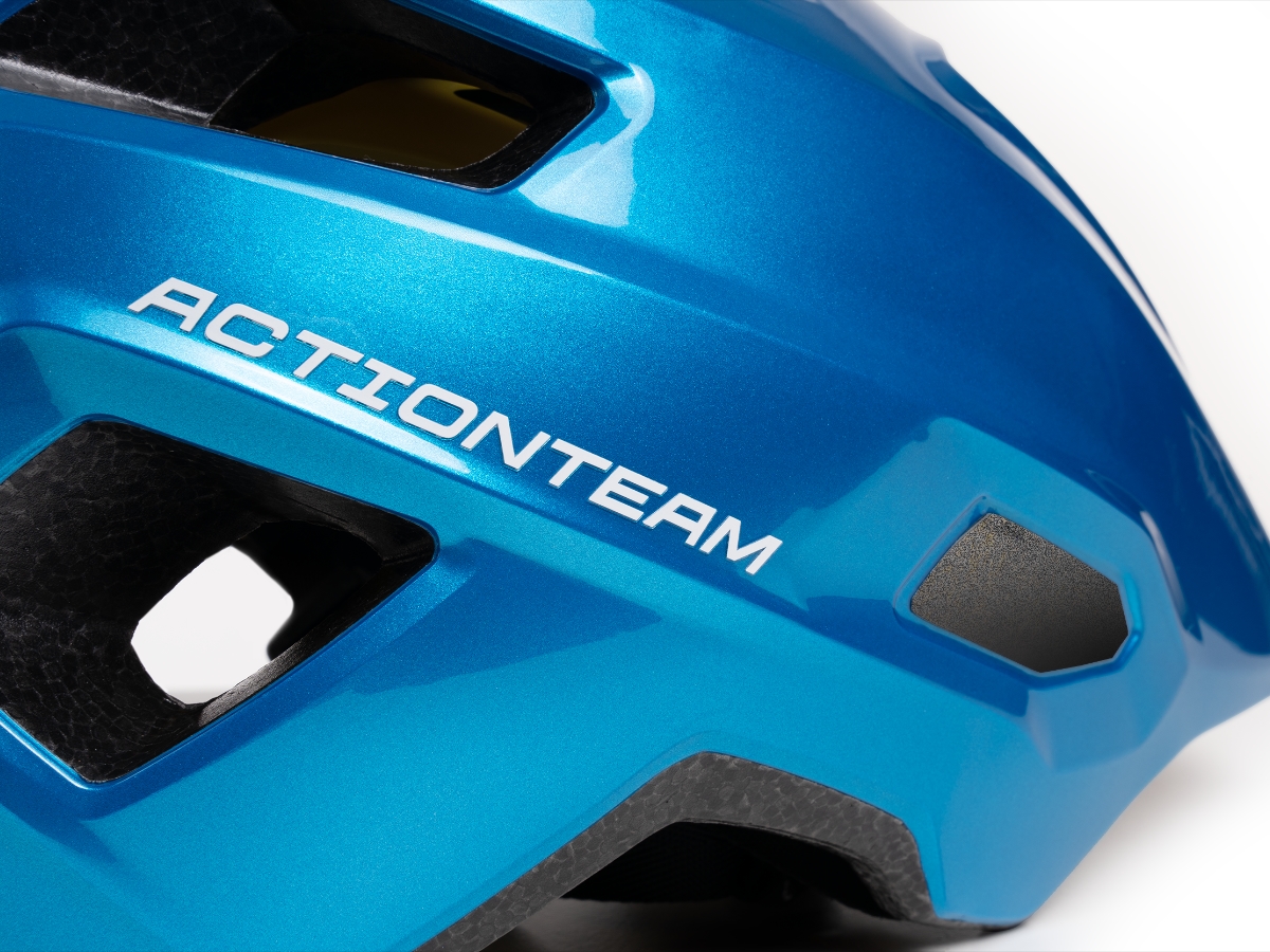 CUBE Helm LINOK X Actionteam topas blue