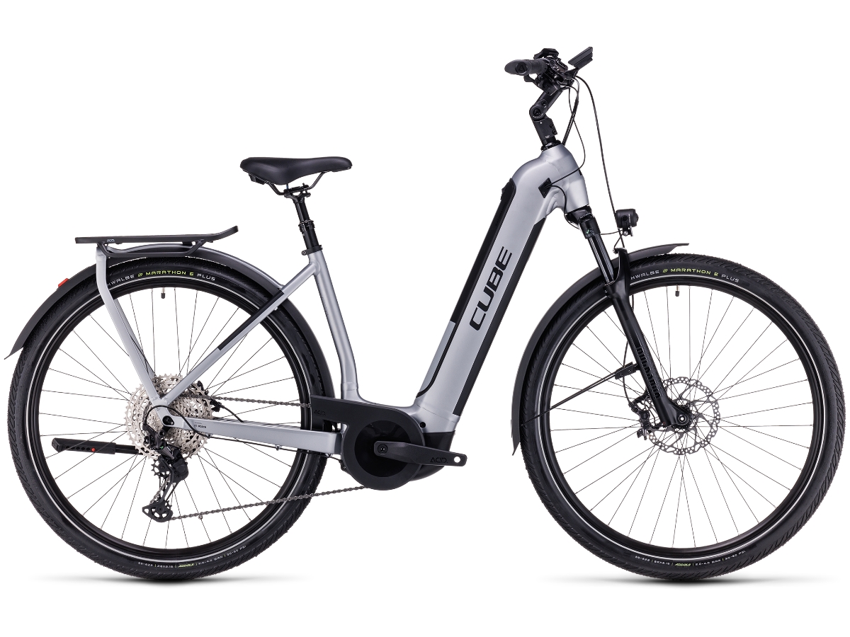 Cube Kathmandu Hybrid SLX 750 Easy Entry polarsilver'n'black 2024 bei Fahrrad Hoblik, Fahrrad-Spezialist aus Brand-Erbisdorf seit 1988, online kaufen