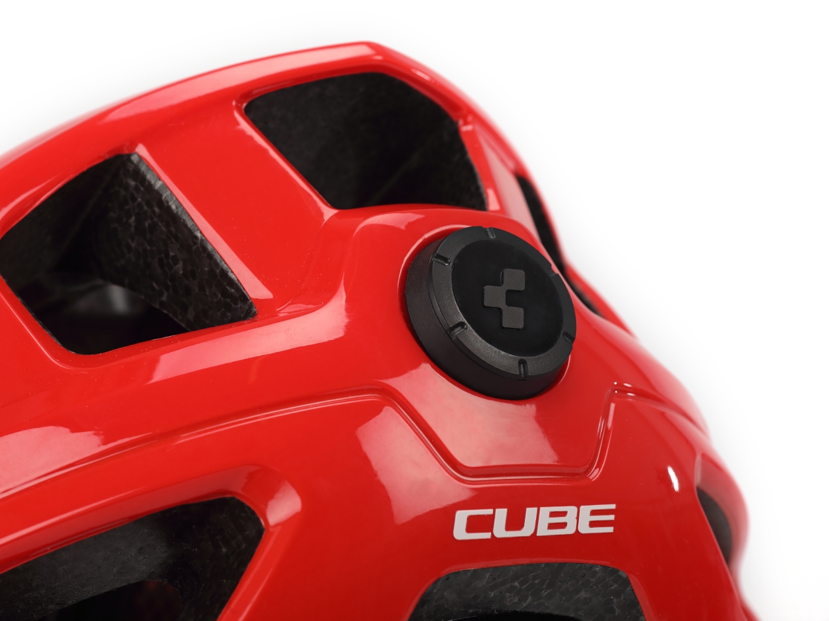 Cube Stepp Helm glossy red bei Fahrrad Hoblik, Fahrrad-Spezialist aus Brand-Erbisdorf seit 1988, online kaufen